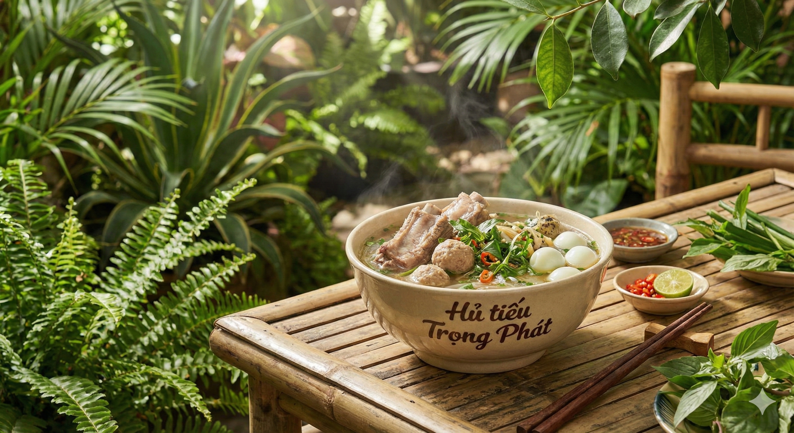 Hủ tiếu gạo lứt xương mọc