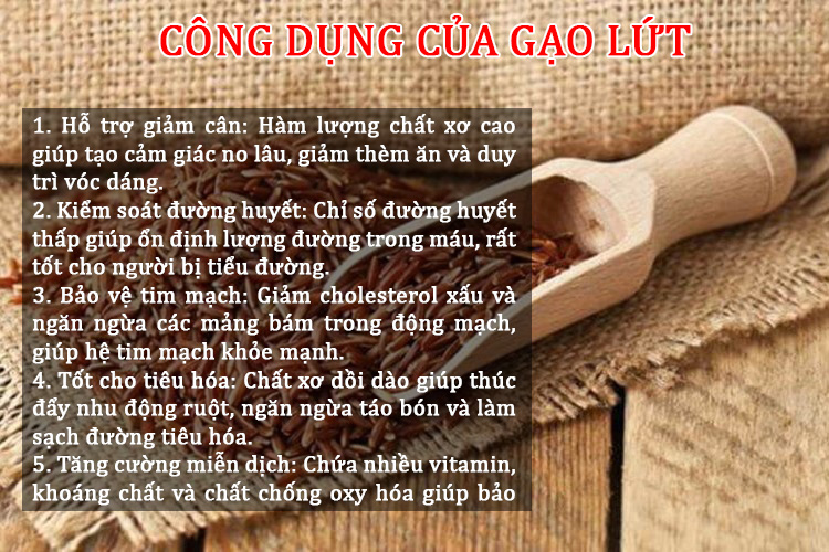 Công dụng của gạo lứt: Vì sao nên bổ sung trong chế độ ăn.