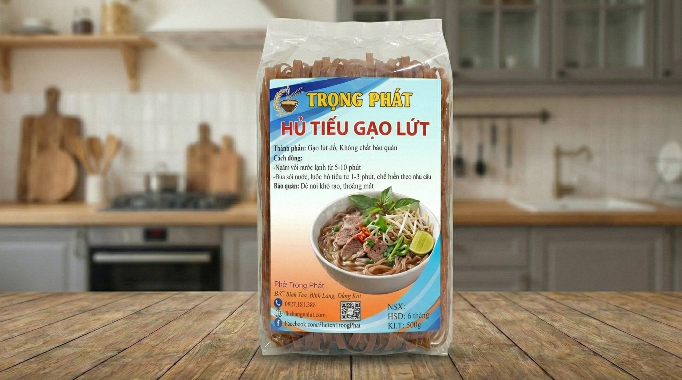 Mua hủ tiếu gạo lứt ở đâu? Hàng khô đóng gói tiện lợi