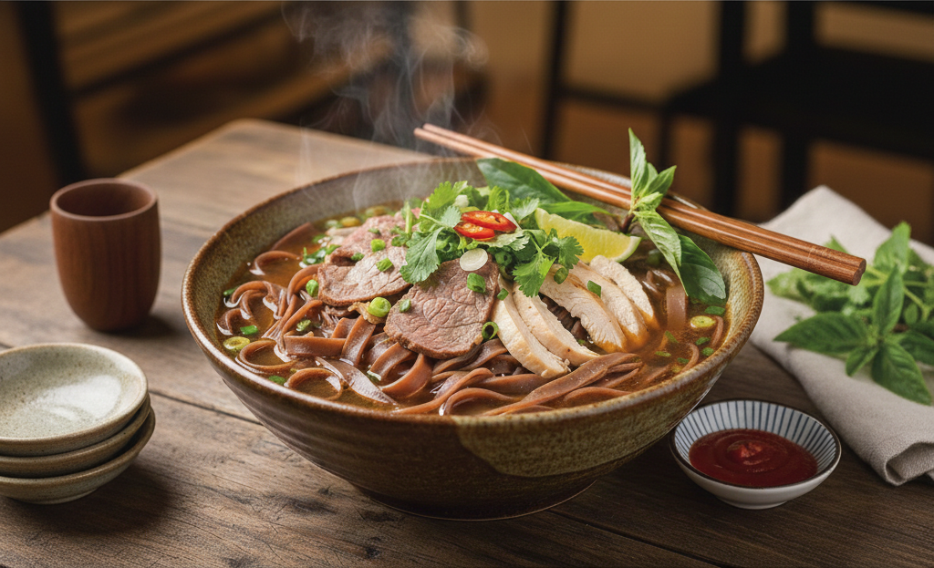 Phở gạo lứt là gì? Giải pháp ăn phở lành mạnh hơn