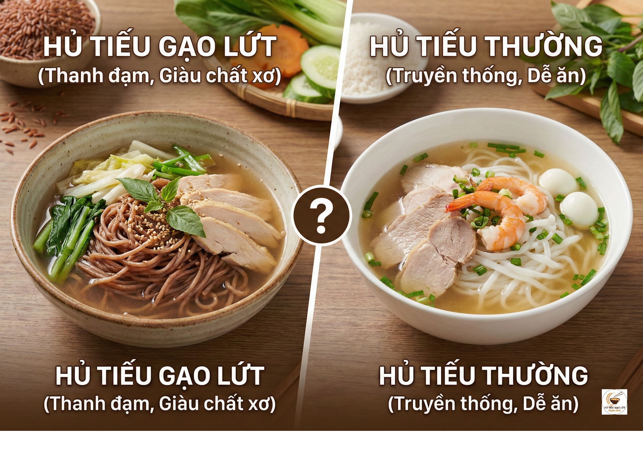 So sánh hủ tiếu gạo lứt và hủ tiếu thường: Lựa chọn nào tối ưu cho sức khỏe?